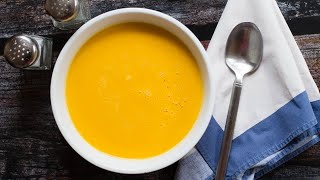 Simple Easy and Hearty Butternut Squash Soup Recipe  EatSimpleFoodcom [upl. by Mcadams]