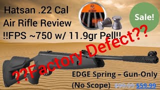 Hatsan Edge 22 Cal Air Rifle Review [upl. by Ave]