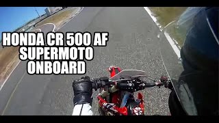 HONDA CR 500 AF  Supermoto Onboard [upl. by Tabor76]