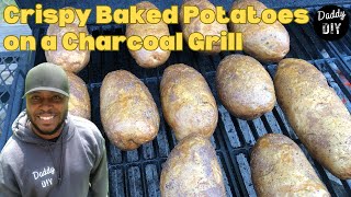 How to Grill Perfect Baked Potatoes on a Charcoal Grill  TwoZone Method amp Hickory Flavor [upl. by Germano]