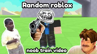 Roblox Spawning 1000 NOOBS in noob train [upl. by Delbert]