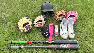 WHATS IN MY BASEBALL BAG 2024 FALL ADDITION [upl. by Hach]