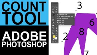 Count Objects In Photoshop  Count Tool Explained  How To  Change Color amp Size  Graphicxtras [upl. by Ximenez]