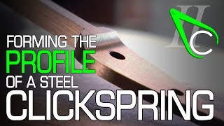 Forming the Profile of a Steel Clickspring [upl. by Nillor]