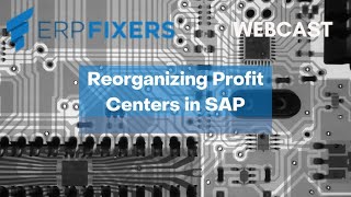 Reorganizing Profit Centers in SAP [upl. by Tiffanle24]