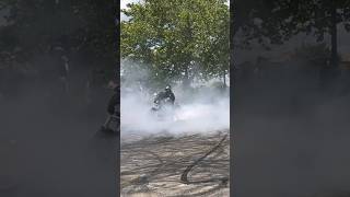 Harley tire shred 🛞🔥🔥💨💨💨 bikelife harleydavidson motorcycle burnout fun beast [upl. by Hgalehs]