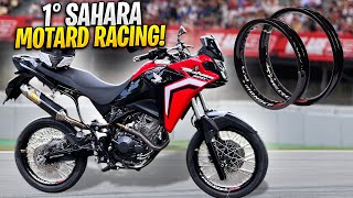 SAHARA 300 RACING COM AROS 18 MONACO MOTARD  PROJETO ÚNICO [upl. by Kcirdahc]