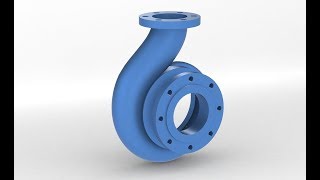 Solidworks tutorial Centrifugal Pump Spiral Volute Casing Designing  CFP Casing design [upl. by Prinz]