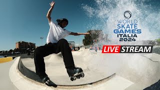 World Skate Games Italia 2024 Rollerblading Park Finals  Live Stream [upl. by Eirhtug21]