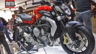 Salon de Milan  Mv Agusta 800 Brutale 2013 la classe [upl. by Ripley]