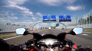 Honda VFR800F 2015 motorcycle test ride  GoPro 4 BE [upl. by Leiand]