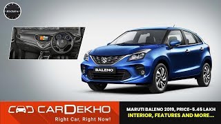 Maruti Baleno 2019 Facelift Price Rs 545 lakh  New looks interior features and more  In2Mins [upl. by Akyssej]