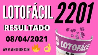 🍀 Resultado Lotofácil 2201 [upl. by Olympia]