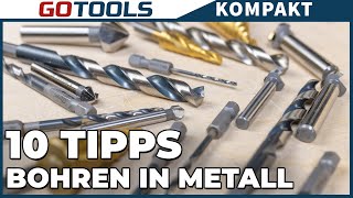 Vermeide diese Fehler 10 ultimative Tipps für das Bohren in Metall Gotools klärt auf [upl. by Mundt316]