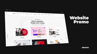 Website Design Template Video Promotion  After Effects Template [upl. by Nocaed]