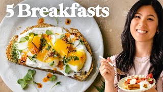 5 Easy BREAKFAST IDEAS To Keep on Repeat [upl. by Ainekahs]