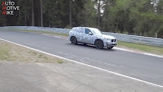 2018 BMW X5 spied testing at the Nürburgring [upl. by Aidahs]