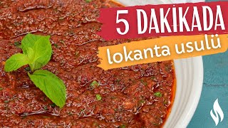 5 Dakikada Sofrada 💥 Kaşık Kaşık Yedirten Acılı Ezme Tarifi 💯 [upl. by Ettenotna]