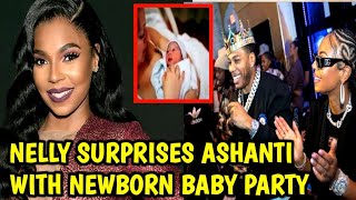 ASHANTI MAGICAL MOMENT INTRODUCING HER NEWBORN DAUGHTER TO THE WORLD AFTER A SURPRISING PARTY [upl. by Hanima652]