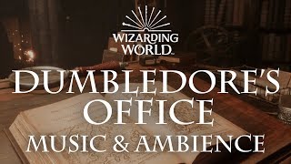 Harry Potter Music amp Ambience  Dumbledores Office  Office Sounds for Sleep Study Relaxing [upl. by Bambie58]