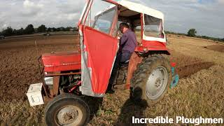 1973 Massey Ferguson 135 25 Litre 3Cyl Diesel Tractor 45 HP with Ransomes Plough Warwick WVTMS [upl. by Helfant790]