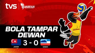 Bola Tampar Dewan W Johor vs Sabah SUKMA Sarawak 2024 [upl. by Asiuol429]