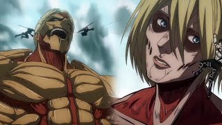 Reiner and Annie vs Yeagerists Full Fight 4K  Attack On Titan [upl. by Samy]