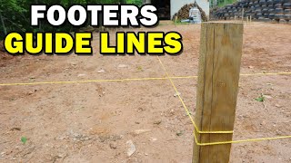 Concrete Footers Guide Lines for a 20x30 Shop Build [upl. by Aneeles891]