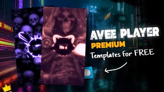 Avee Player Premium Trending Templates ✨ amp Editing Process 🔓 [upl. by Annoynek]