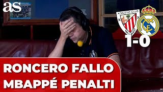 MBAPPÉ FALLA PENALTI otra vez y RONCERO se DESESPERA  ATLETIC 1  REAL MADRID 0 [upl. by Trelu]