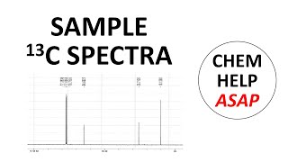 sample 13C NMR spectra of compounds with common functional groups [upl. by Elna586]