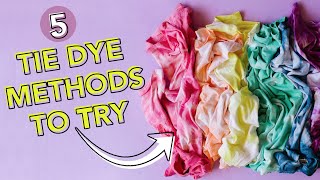 5 Tie Dye Techniques to Try  Pretty Life Girls [upl. by Eahcim]