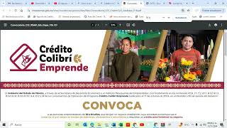 Explicación Convocatoria Crédito Colibrí Emprendedor II Dirigido a tiendas de abarrotes ultramarino [upl. by Hadeis357]