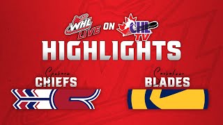 Spokane Chiefs at Saskatoon Blades 1011  WHL Highlights 202425 [upl. by Ydarg]