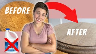 How to lighten wood WITHOUT bleach  Quick furniture flip 👍 [upl. by Stedman408]