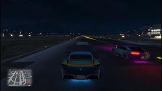 GTA 5 Drag test Ubermacht Niobe HSW vs Itali Gto Stinger TT HSW [upl. by Hamner]