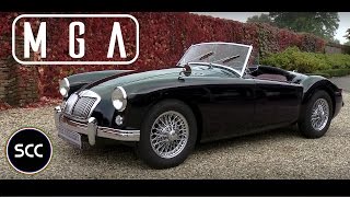 MG MGA ROADSTER 1959  A test drive in top gear  Engine sound  SCC TV [upl. by Eenaj]