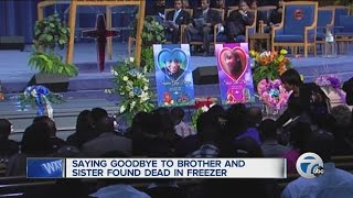 Funeral for children found dead in freezer to be held today in Detroit [upl. by Will]