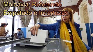 FN Referendo da Moldávia sobre a UE Resultados Empatados e Incertezas [upl. by Nauqit355]