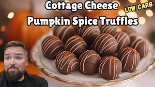 Fast amp Easy Cottage Cheese Pumpkin Spice Truffles  Delicious and easy Keto low carb [upl. by Airb]