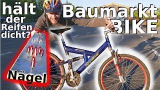 BAUMARKT BIKE auf TUBELESS Kann das Funktionieren  Test [upl. by Philine27]