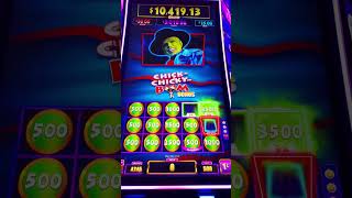 ChickChickyBoom Bonus on The Mask Slot Machine slots casino gambling [upl. by Neelac]