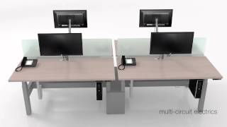 Teknion Livello HeightAdjustable Bench [upl. by Oivaf771]