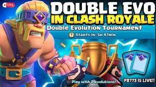 Trying Double evo Tournament in Clash Royale [upl. by Aivatnahs715]