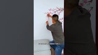 Peach Blossom Lanternquot collage style decorative painting with selfadhesive backing [upl. by Orravan]