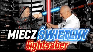 MIECZ ŚWIETLNY lightsaber gwiezdnewojny starwars szermierka Żmudzki na OSTRO [upl. by Garratt494]