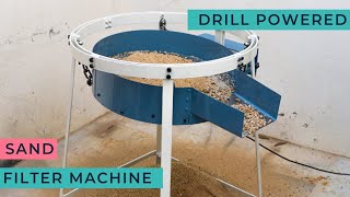 Make A Sand Sieving machine  DIY Drill Powered Sand Sieving Machine [upl. by Guerra]