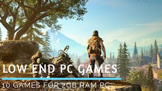 Top 10 GAMES For 2 GB Ram Pc  HINDI [upl. by Atteoj650]