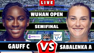 🔴LIVE Sabalenka A vs Gauff C • Wuhan Open 2024  semifinal Sabalenka Gauff tennis wta atp [upl. by Yecats]