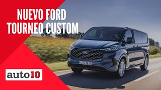 Nuevo Ford Tourneo Custom nueve plazas versátil y etiqueta Cero  Auto10com [upl. by Bonns]